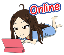 I'm now girlfriend with bear sticker #6169594