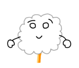 Cotton candy Sticker sticker #6170563