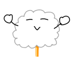 Cotton candy Sticker sticker #6170571