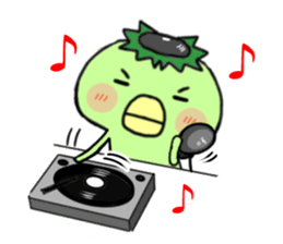 Disk Jockey Cute Monster"kappa" sticker #6170737