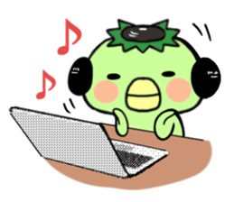 Disk Jockey Cute Monster"kappa" sticker #6170738