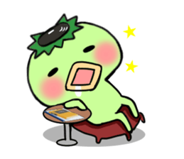 Disk Jockey Cute Monster"kappa" sticker #6170757