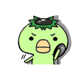 Disk Jockey Cute Monster"kappa" sticker #6170758