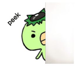 Disk Jockey Cute Monster"kappa" sticker #6170774