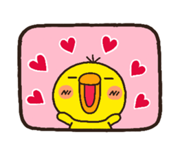 chick heart 9 sticker #6171882