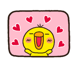chick heart 9 sticker #6171882