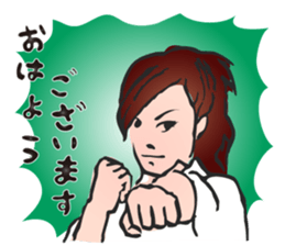 OSU!! Karate girl sticker #6172383