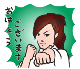 OSU!! Karate girl sticker #6172383