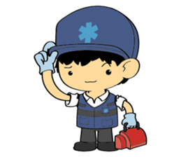 Little FireMan & EMT sticker #6173337