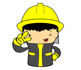 Little FireMan & EMT sticker #6173338