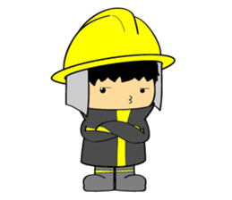 Little FireMan & EMT sticker #6173340