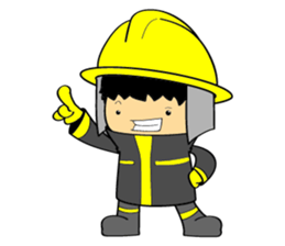 Little FireMan & EMT sticker #6173342