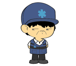 Little FireMan & EMT sticker #6173343