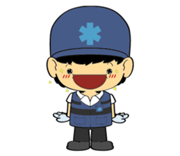 Little FireMan & EMT sticker #6173349