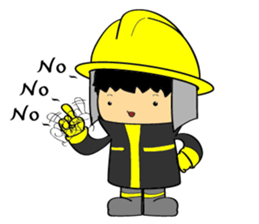 Little FireMan & EMT sticker #6173350