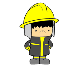 Little FireMan & EMT sticker #6173352