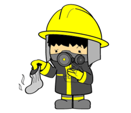 Little FireMan & EMT sticker #6173356