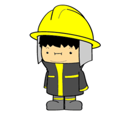 Little FireMan & EMT sticker #6173362