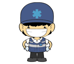 Little FireMan & EMT sticker #6173363