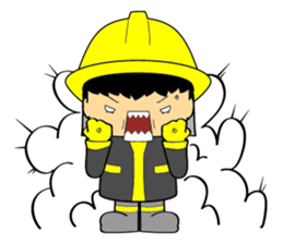 Little FireMan & EMT sticker #6173364