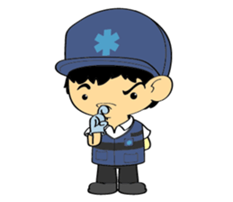 Little FireMan & EMT sticker #6173365