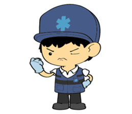 Little FireMan & EMT sticker #6173367