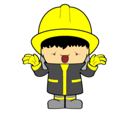 Little FireMan & EMT sticker #6173370