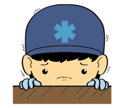 Little FireMan & EMT sticker #6173371