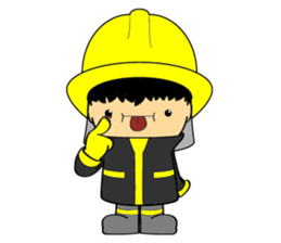 Little FireMan & EMT sticker #6173372