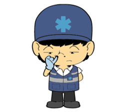 Little FireMan & EMT sticker #6173373