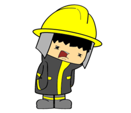 Little FireMan & EMT sticker #6173374