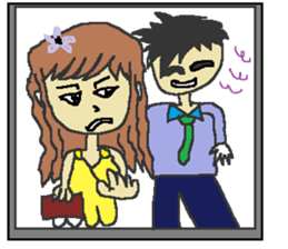 Fashionable mysterious women PAL-ko sticker #6173862