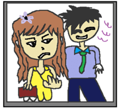 Fashionable mysterious women PAL-ko sticker #6173862