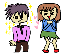 Fashionable mysterious women PAL-ko sticker #6173864