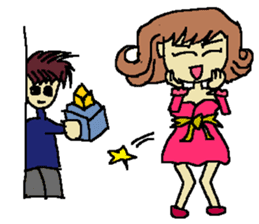 Fashionable mysterious women PAL-ko sticker #6173870