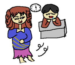 Fashionable mysterious women PAL-ko sticker #6173872