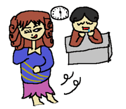 Fashionable mysterious women PAL-ko sticker #6173872