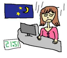 Fashionable mysterious women PAL-ko sticker #6173873