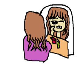 Fashionable mysterious women PAL-ko sticker #6173877