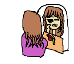 Fashionable mysterious women PAL-ko sticker #6173877