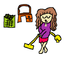 Fashionable mysterious women PAL-ko sticker #6173881