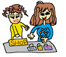 Fashionable mysterious women PAL-ko sticker #6173887