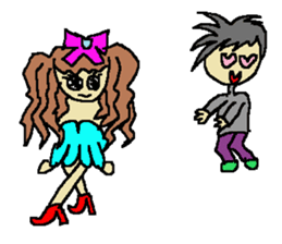 Fashionable mysterious women PAL-ko sticker #6173891