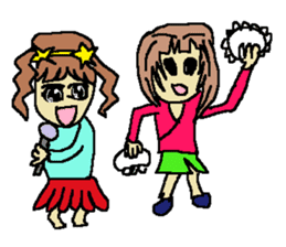 Fashionable mysterious women PAL-ko sticker #6173892