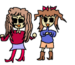 Fashionable mysterious women PAL-ko sticker #6173895