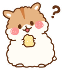 fluffy hamster sticker #6173936
