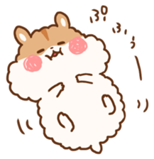 fluffy hamster sticker #6173937