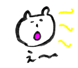 Bear calligraphy (Rakugaki) sticker #6174887