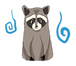 Oliver The Raccoon - Family Gone Wild sticker #6175216