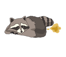 Oliver The Raccoon - Family Gone Wild sticker #6175217
